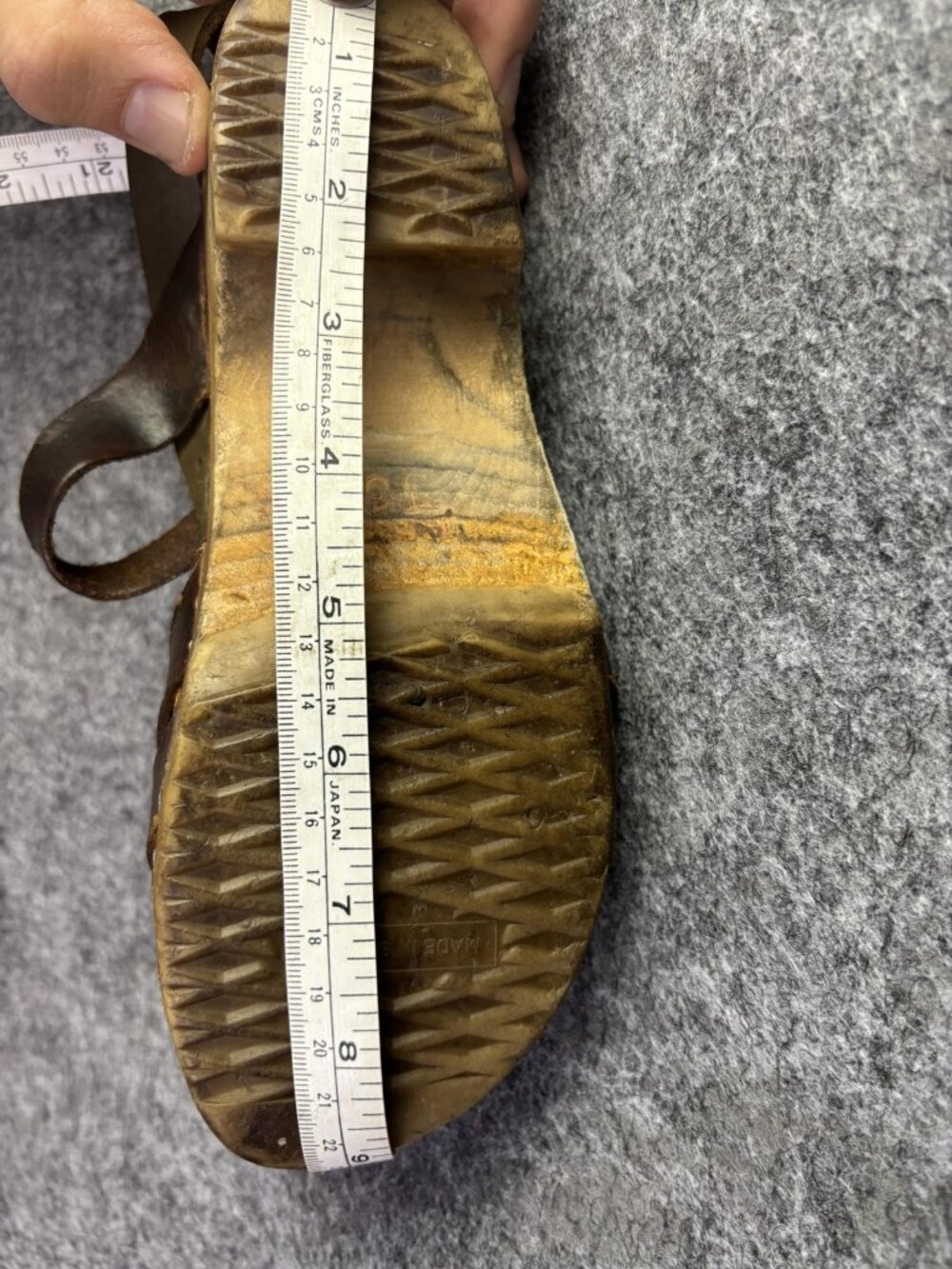 Sandals Womens Size 5.5 EU 36 Brown Leather Wooden Clog Slingback Made Sweden - Picture 11 of 11